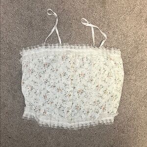 ROMWE White Floral Lace Camisole